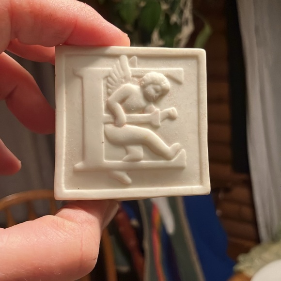 Vintage Dept 56 “Joy.” Ornament bisque - Picture 6 of 7